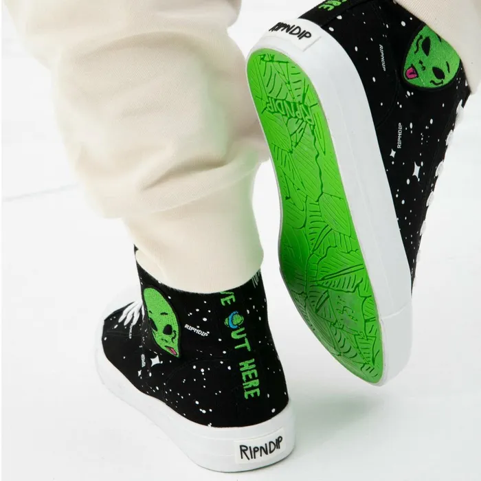 Ripndip We Out Here High Top Shoe Black Shoes Ripndip We Out Here High Top Shoe Black Shoes