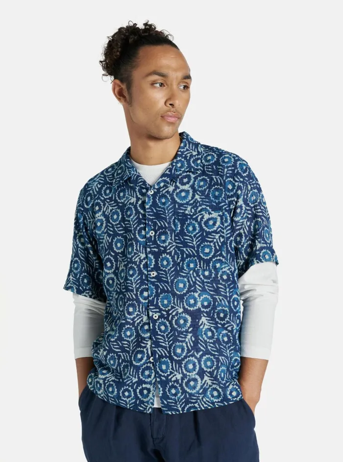 Road Shirt In Indigo Winston Ripstop Men Universal Works Shirts