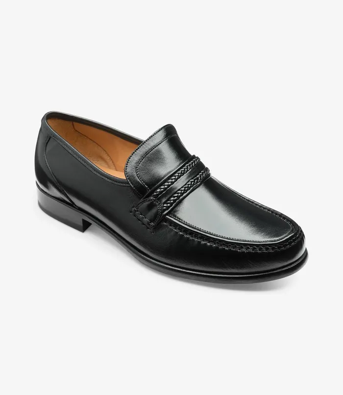Rome Black Loafers Loake Men Rome Black Loafers Loake Men