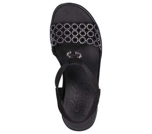 Rumble On 8211 Queen B2 Black Silver Women SKECHERS Wedges