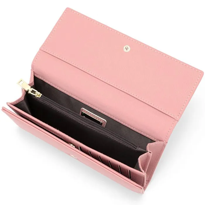 RWandCO Bags CHAMPS RFID Trifold Wallet Medium Pink 8211 Women RWandCO Bags CHAMPS RFID Trifold Wallet Medium Pink 8211 Women