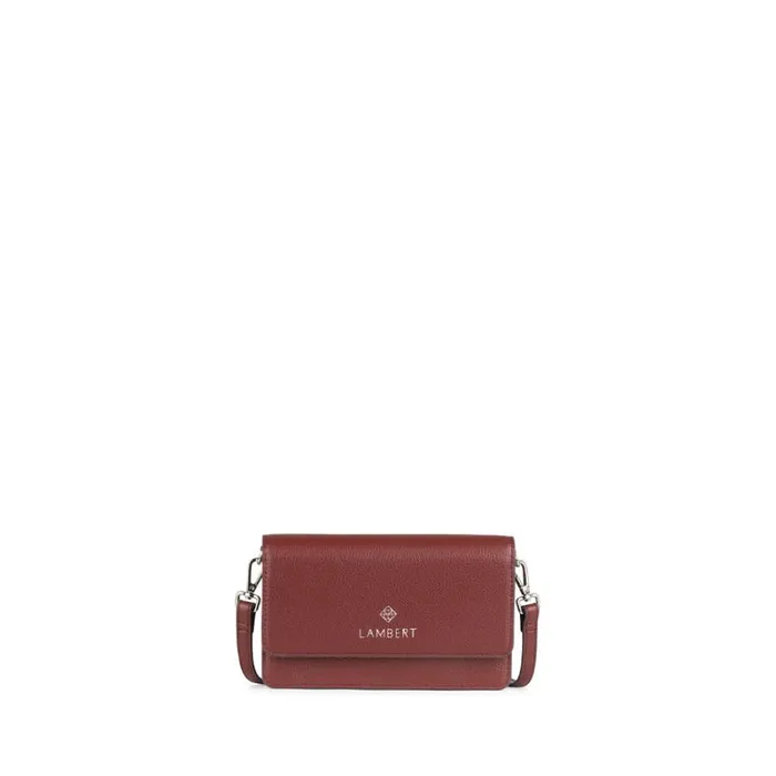 RWandCO Bags Lambert 8211 The Tina 8211 Small Vegan Leather Handbag Medium Red 8211 Women