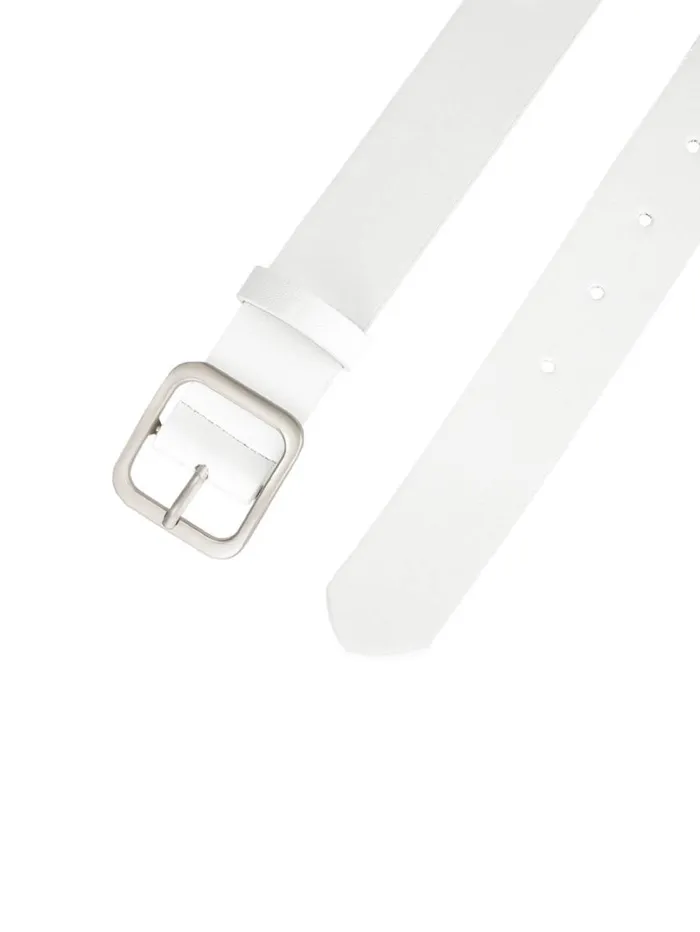 RWandCO Belts Allegra K Square Pin Silver Buckle Wide Leather Waist Belt Whitesilvery Buckle 8211 Women RWandCO Belts Allegra K Square Pin Silver Buckle Wide Leather Waist Belt Whitesilvery Buckle 8211 Women