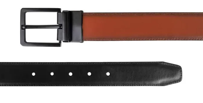 RWandCO Belts and Suspenders CHAMPS Leather One Size Reversible And Adjustable Belt BlackTan Black 8211 Men