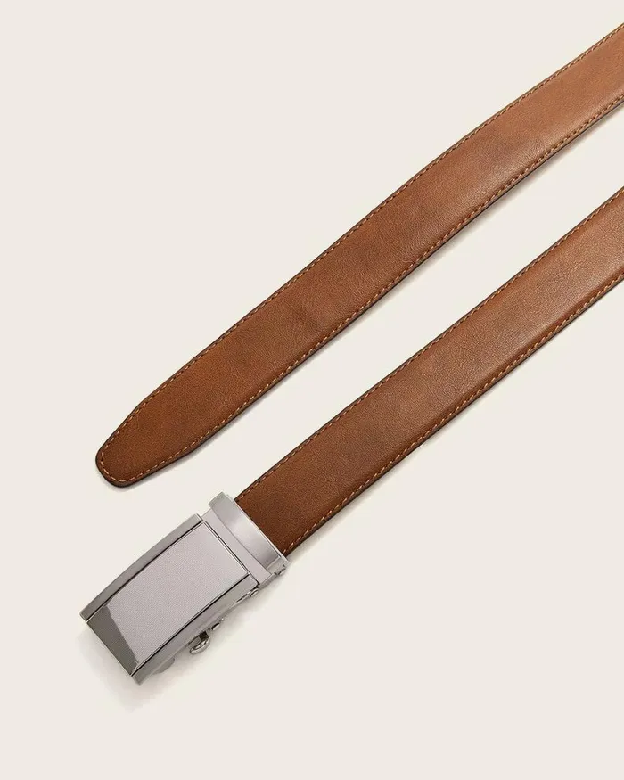 RWandCO Belts and Suspenders Leather Belt With Automatic Buckle Tan Brown 8211 Men RWandCO Belts and Suspenders Leather Belt With Automatic Buckle Tan Brown 8211 Men