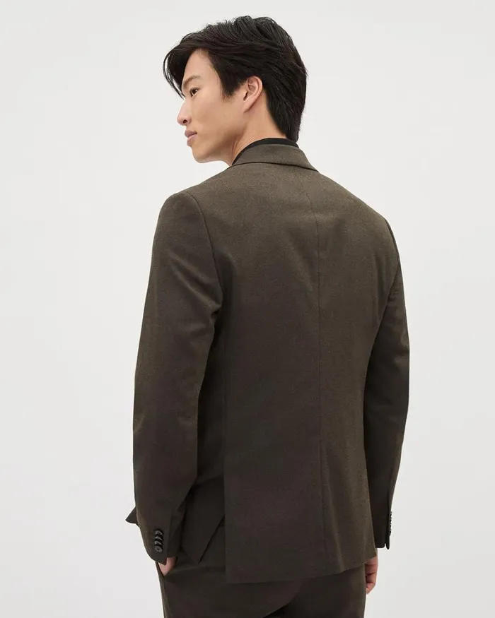 RWandCO Blazers Brushed Twill SlimFit Blazer Brown 8211 Men RWandCO Blazers Brushed Twill SlimFit Blazer Brown 8211 Men