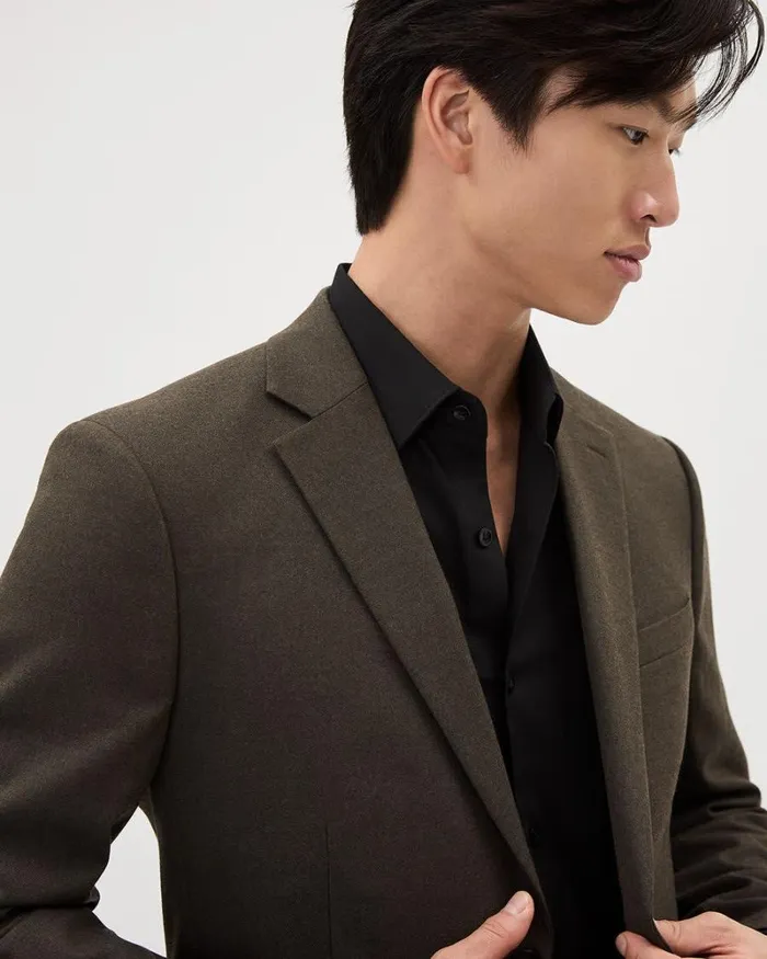 RWandCO Blazers Brushed Twill SlimFit Blazer Brown 8211 Men RWandCO Blazers Brushed Twill SlimFit Blazer Brown 8211 Men