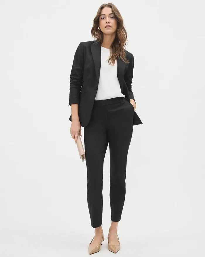 RWandCO Blazers Limitless OneButton Fitted Blazer Black 8211 Women RWandCO Blazers Limitless OneButton Fitted Blazer Black 8211 Women