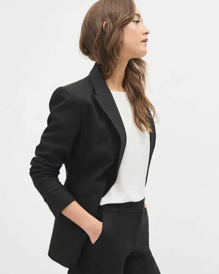RWandCO Blazers Limitless OneButton Fitted Blazer Black 8211 Women RWandCO Blazers Limitless OneButton Fitted Blazer Black 8211 Women