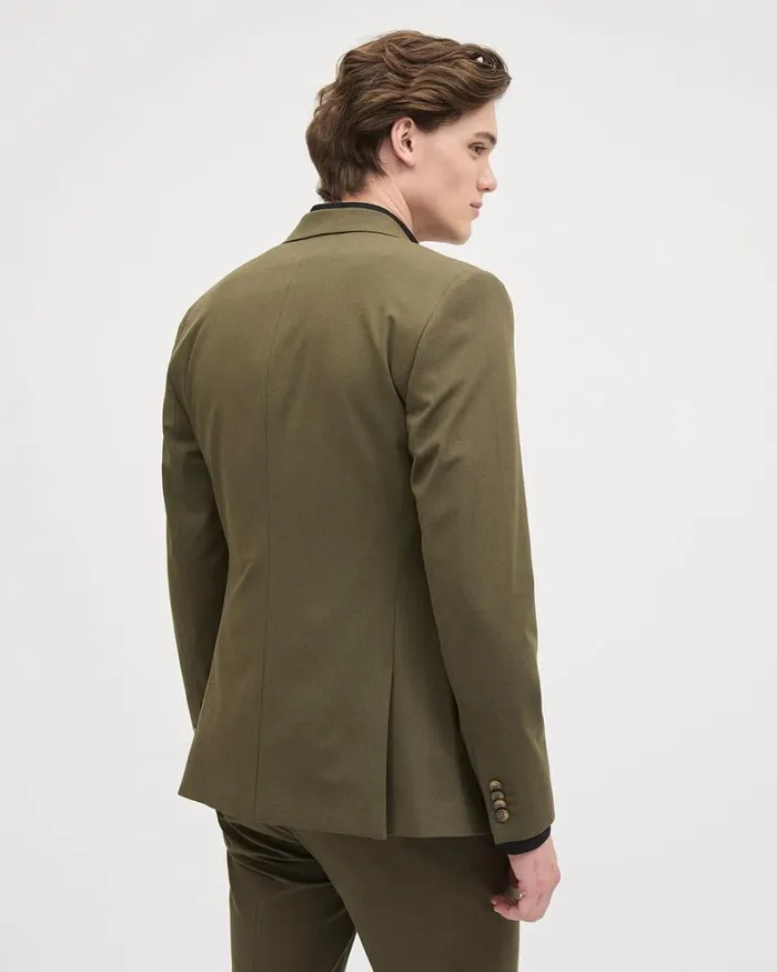 RWandCO Blazers SlimFit Dark Olive Suit Blazer Dark Olive 8211 Men RWandCO Blazers SlimFit Dark Olive Suit Blazer Dark Olive 8211 Men