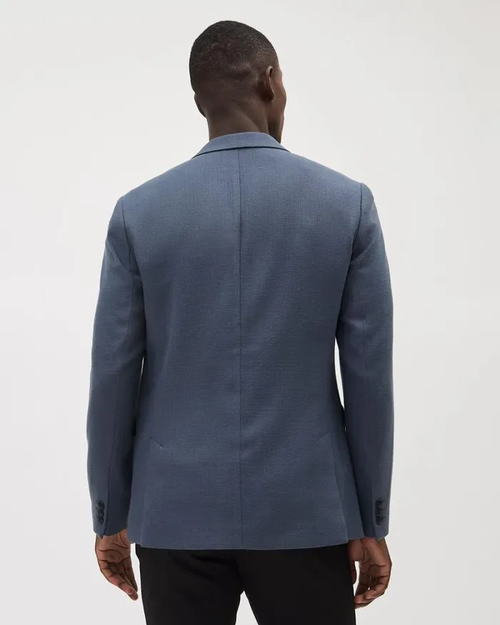RWandCO Blazers SlimFit Textured Blazer Air Force Blue 8211 Men RWandCO Blazers SlimFit Textured Blazer Air Force Blue 8211 Men