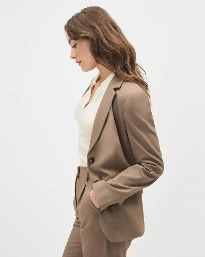 RWandCO Blazers TwoButton Fitted Blazer Mountain Trail 8211 Women RWandCO Blazers TwoButton Fitted Blazer Mountain Trail 8211 Women