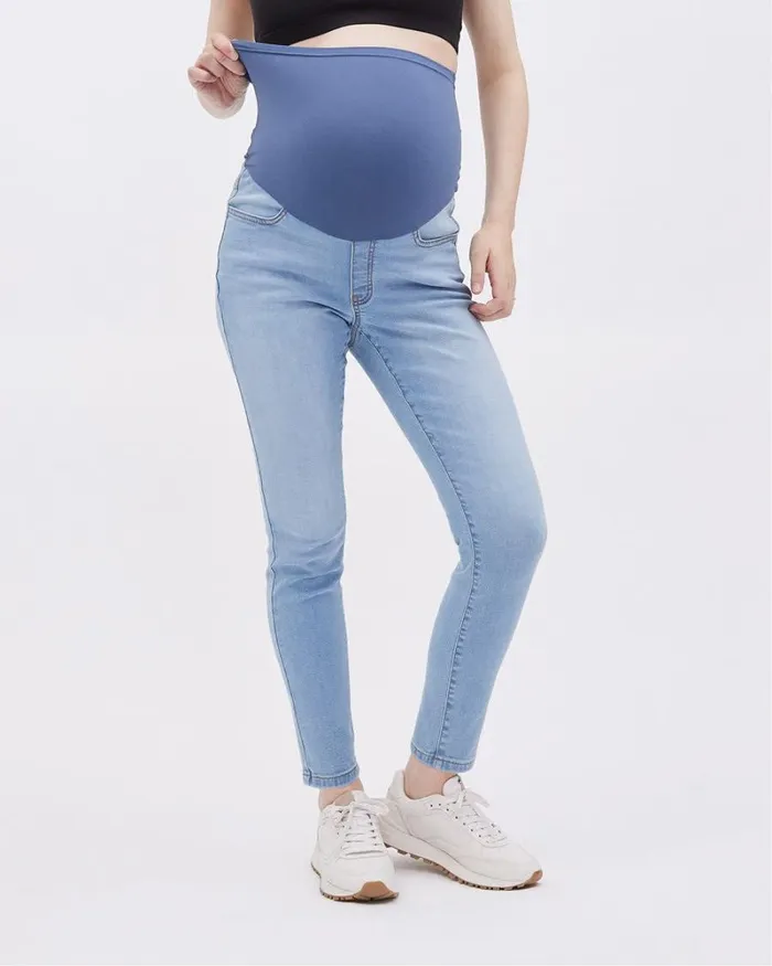 RWandCO Bottoms Natalie Jegging 8211 Thyme Maternity Light Wash 8211 Women RWandCO Bottoms Natalie Jegging 8211 Thyme Maternity Light Wash 8211 Women