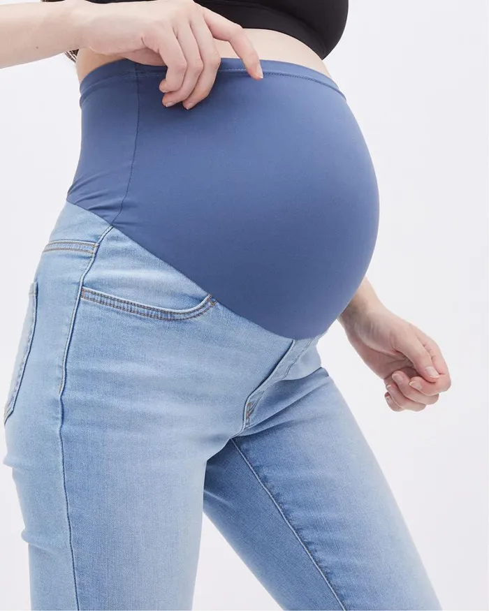 RWandCO Bottoms Natalie Jegging 8211 Thyme Maternity Light Wash 8211 Women RWandCO Bottoms Natalie Jegging 8211 Thyme Maternity Light Wash 8211 Women