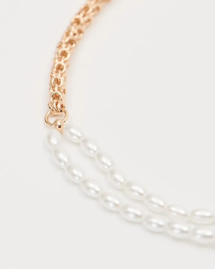 RWandCO Bracelets and Rings Bracelet With Pearls Gold 8211 Women