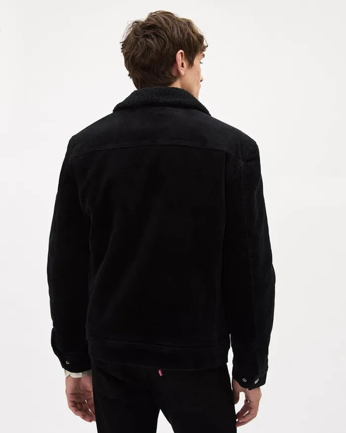 RWandCO Coats and Jackets Corduroy Jacket With Sherpa Shirt Collar Black 8211 Men RWandCO Coats and Jackets Corduroy Jacket With Sherpa Shirt Collar Black 8211 Men
