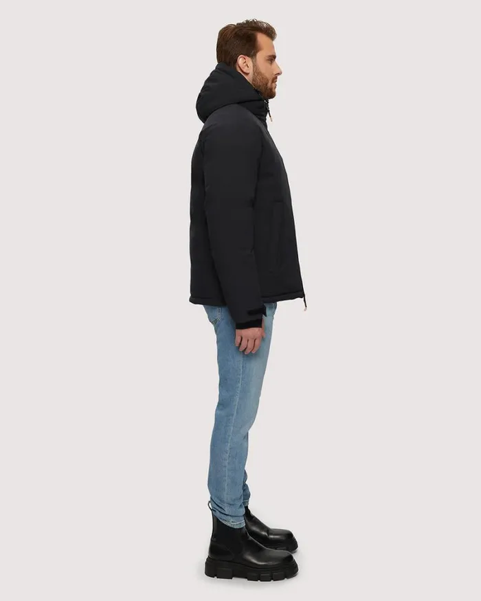 RWandCO Coats and Jackets Noize 8211 Arturo Short Length Tech Parka Black 8211 Men
