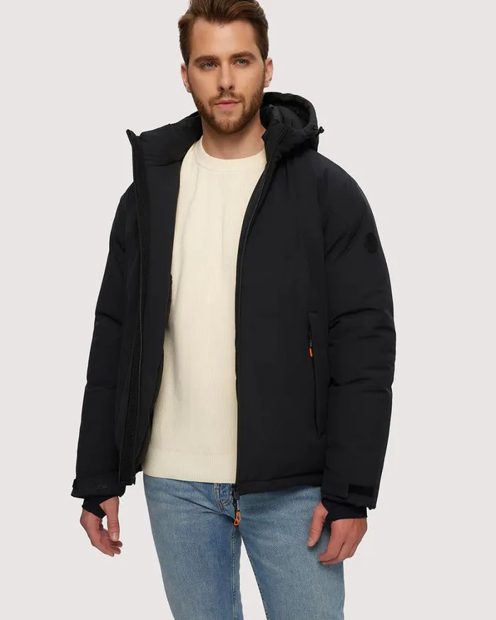 RWandCO Coats and Jackets Noize 8211 Arturo Short Length Tech Parka Black 8211 Men