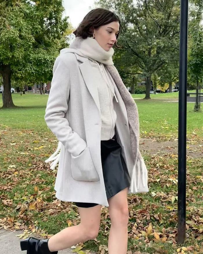 RWandCO Coats and Jackets OneButton Wool Jacket Light Grey Mix8211 8211 Women RWandCO Coats and Jackets OneButton Wool Jacket Light Grey Mix8211 8211 Women