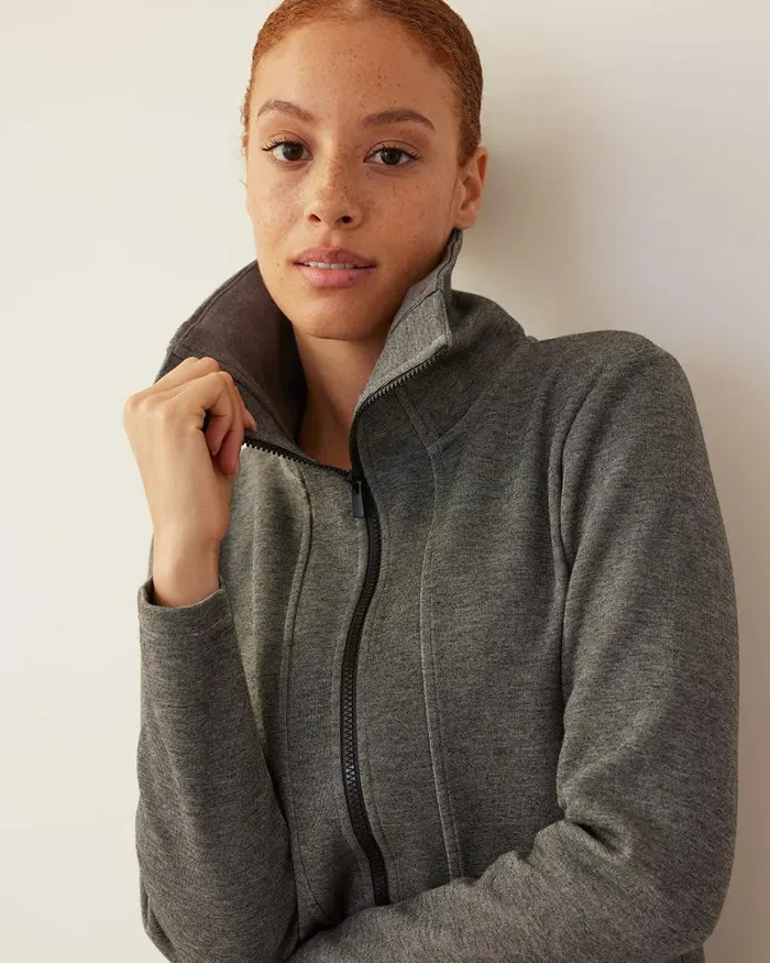 RWandCO Coats and Jackets Scuba Jacket Hyba 124 Regular 124 Reitmans Htr Anthracite 8211 Women RWandCO Coats and Jackets Scuba Jacket Hyba 124 Regular 124 Reitmans Htr Anthracite 8211 Women