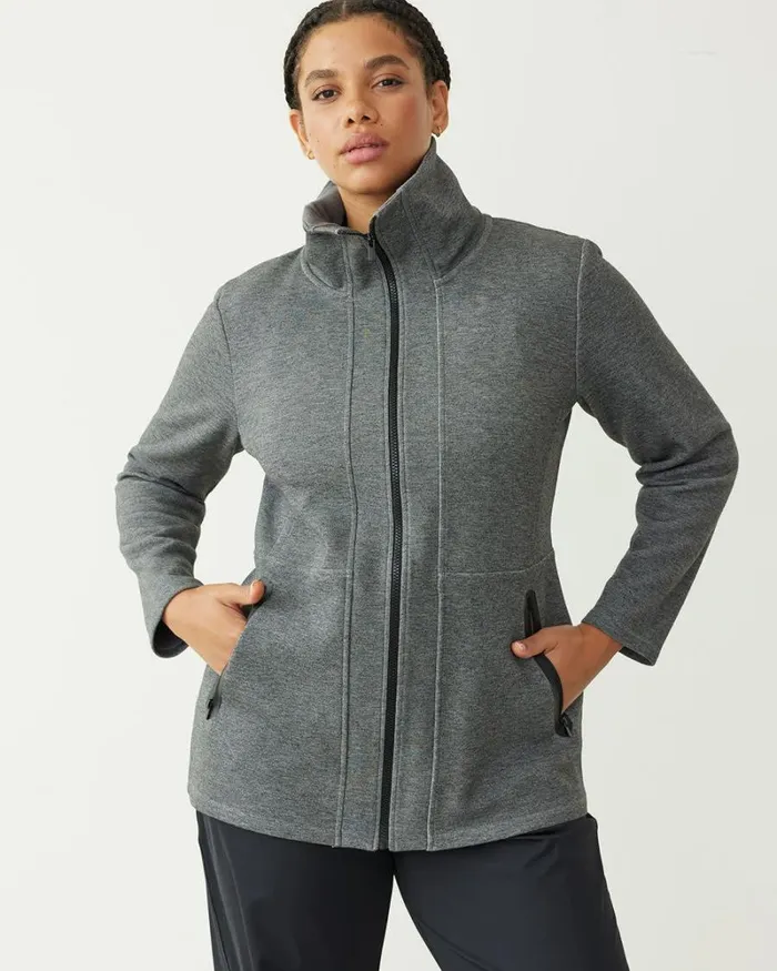 RWandCO Coats and Jackets Scuba Jacket Hyba 124 Regular 124 Reitmans Htr Anthracite 8211 Women RWandCO Coats and Jackets Scuba Jacket Hyba 124 Regular 124 Reitmans Htr Anthracite 8211 Women