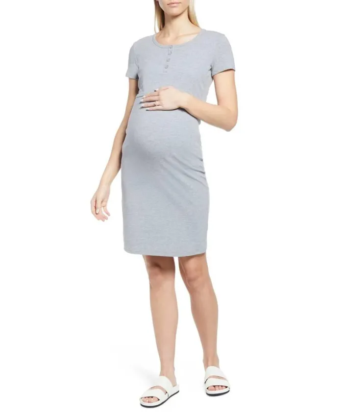 RWandCO Dresses and Jumpsuits Juliet Nursing Dress 8211 Modern Eternity Maternity Light Grey 8211 Women RWandCO Dresses and Jumpsuits Juliet Nursing Dress 8211 Modern Eternity Maternity Light Grey 8211 Women