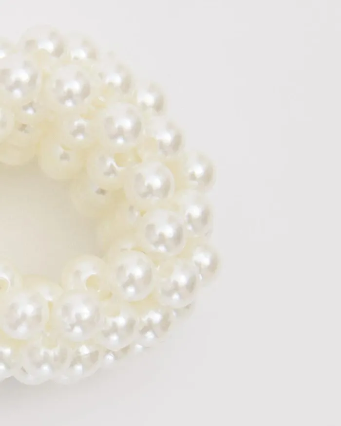 RWandCO Hair Accessories Pearl Hair Elastic Snow White 8211 Women