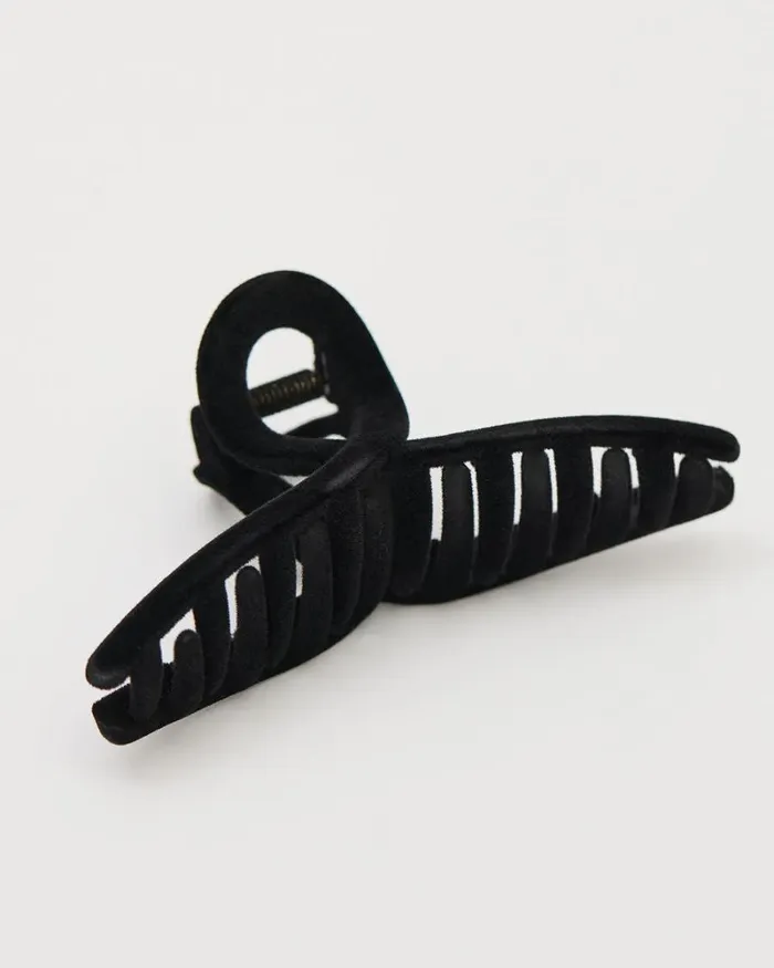 RWandCO Hair Accessories Velvet Hair Gripper Black 8211 Women