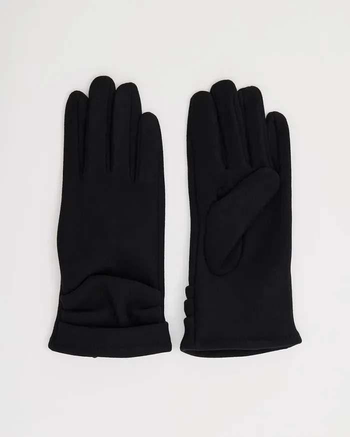 RWandCO Hats Gloves and Scarves Knit Gloves Black 8211 Women