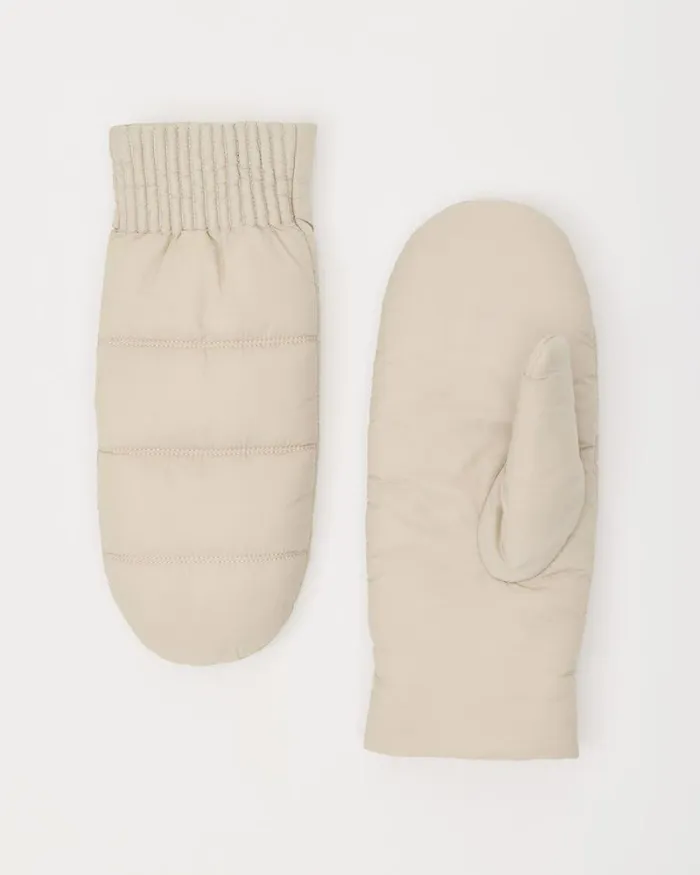 RWandCO Hats Gloves and Scarves Puffy Mitts Beige 8211 Women