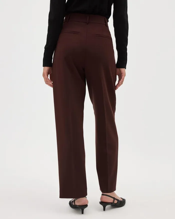 RWandCO HighRise ViscoseBlend HighRise Barrel Pant Decadent Chocolate 8211 Women RWandCO HighRise ViscoseBlend HighRise Barrel Pant Decadent Chocolate 8211 Women