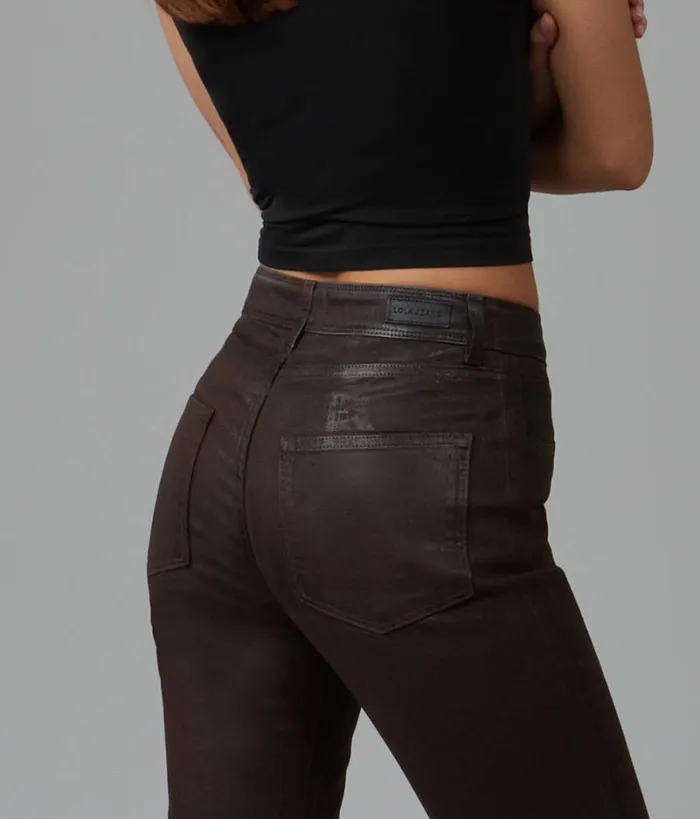 RWandCO Jeans Lola Jeans BILLIECBC High Rise Bootcut Jeans Dark Brown 8211 Women