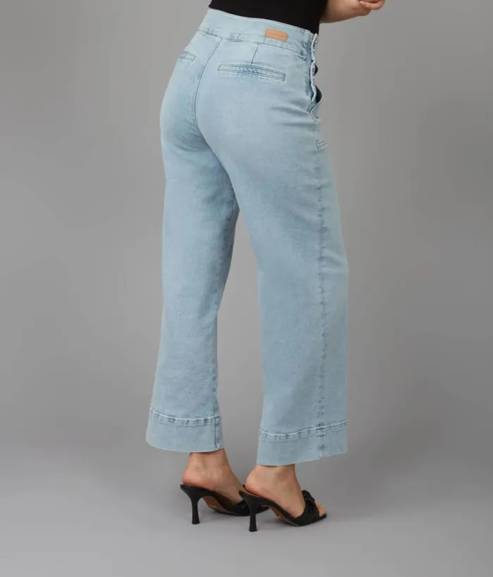 RWandCO Jeans Lola Jeans COLETTECM High Rise Wide Leg Jeans Light Blue 8211 Women