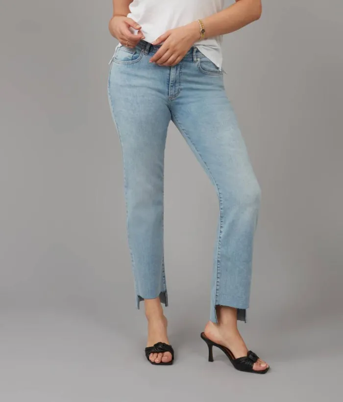 RWandCO Jeans Lola Jeans JASPERTD Mid Rise Straight Jeans Light Blue 8211 Women