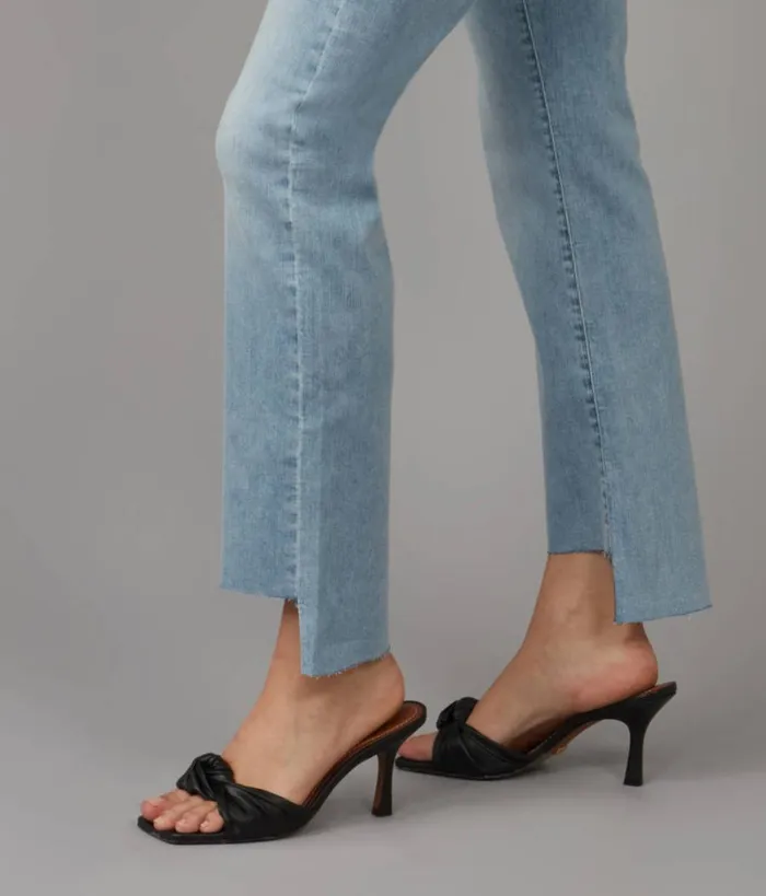 RWandCO Jeans Lola Jeans JASPERTD Mid Rise Straight Jeans Light Blue 8211 Women