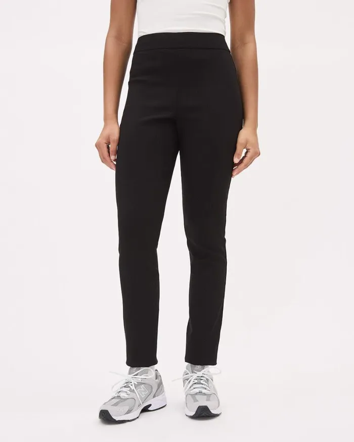 RWandCO Leggings HighRise Long SlimLeg City Legging Pant Black Ottoman 8211 Women RWandCO Leggings HighRise Long SlimLeg City Legging Pant Black Ottoman 8211 Women