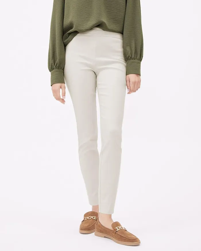RWandCO Leggings Solid HighRise Ankle City Legging Pant Silver Cloud 8211 Women