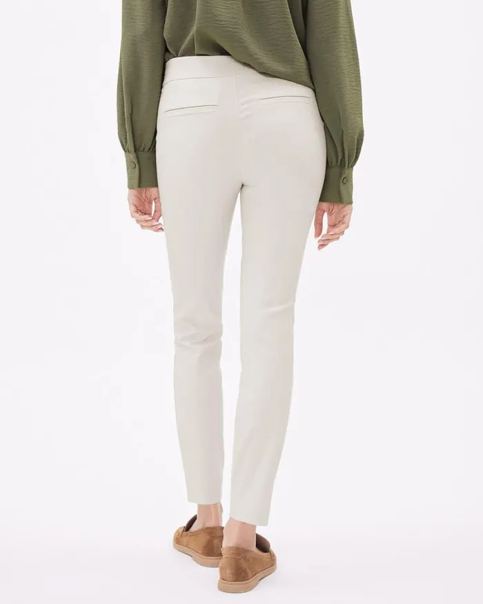 RWandCO Leggings Solid HighRise Ankle City Legging Pant Silver Cloud 8211 Women