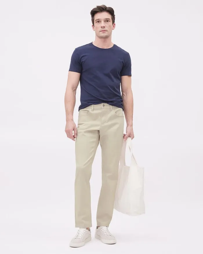 RWandCO Pants SlimLeg Super Stretch Pant White Mix 8211 Men RWandCO Pants SlimLeg Super Stretch Pant White Mix 8211 Men