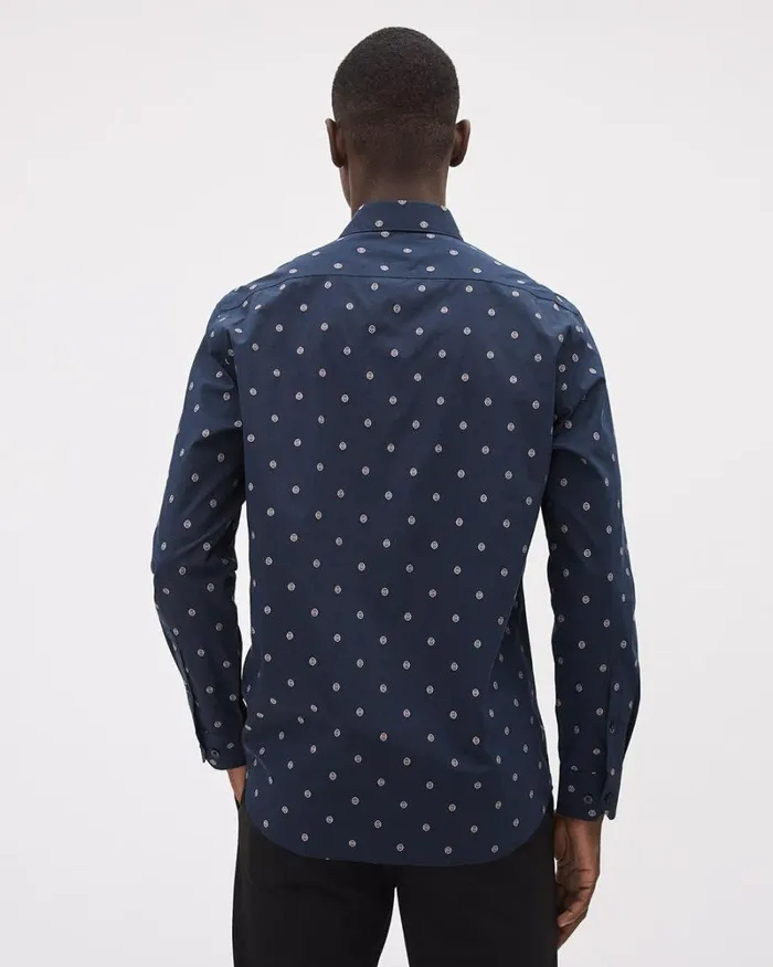 RWandCO Shirts RegularFit Dress Shirt With Embroideries Navy Blazer 8211 Men RWandCO Shirts RegularFit Dress Shirt With Embroideries Navy Blazer 8211 Men
