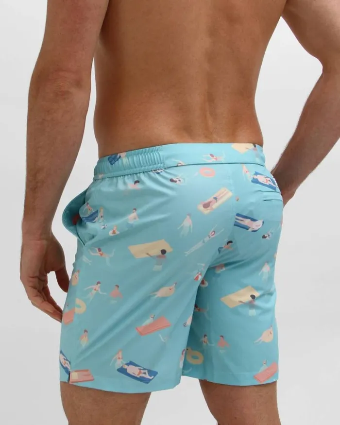 RWandCO Shorts Mosmann Mens Swim Shorts 8211 Cabana Boy Light Blue 8211 Men