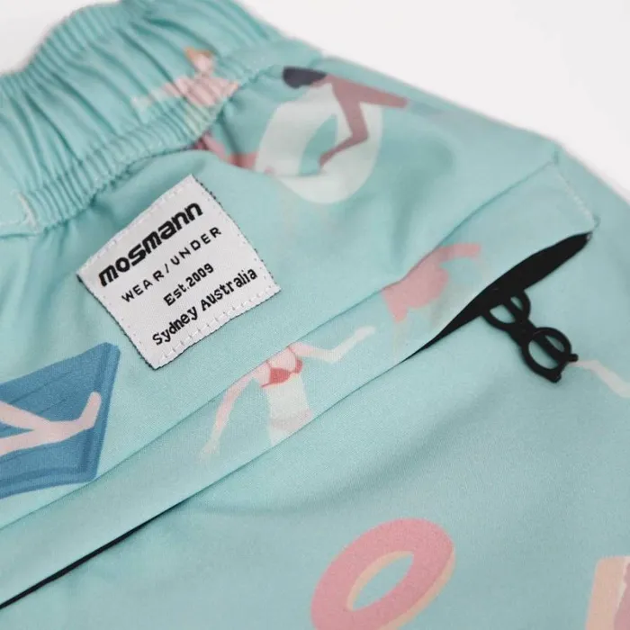 RWandCO Shorts Mosmann Mens Swim Shorts 8211 Cabana Boy Light Blue 8211 Men