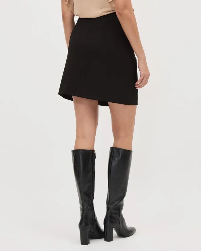 RWandCO Skirts Black ALine Mini Skirt Black 8211 Women
