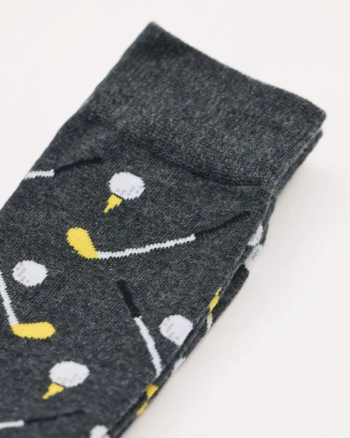 RWandCO Socks Golf Socks Dark Heather Grey 8211 Men RWandCO Socks Golf Socks Dark Heather Grey 8211 Men