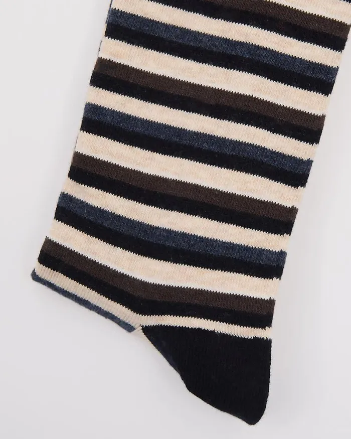 RWandCO Socks Striped Socks Oatmeal 8211 Men RWandCO Socks Striped Socks Oatmeal 8211 Men