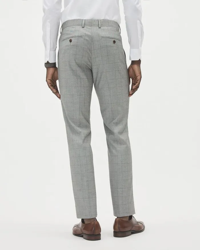 RWandCO Suit Pants TailoredFit Grey Windowpane Suit Pant Medium Grey 8211 Men RWandCO Suit Pants TailoredFit Grey Windowpane Suit Pant Medium Grey 8211 Men