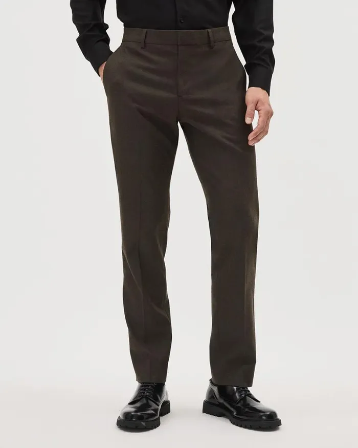 RWandCO Suits Brushed Twill SlimFit Pant Brown 8211 Men