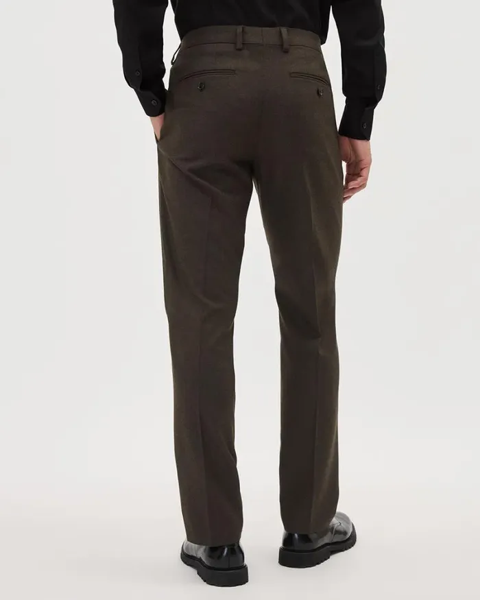 RWandCO Suits Brushed Twill SlimFit Pant Brown 8211 Men RWandCO Suits Brushed Twill SlimFit Pant Brown 8211 Men