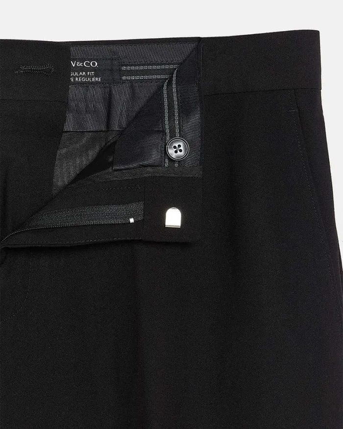 RWandCO Suits Essential Black WoolBlend Suit Pant Black 8211 Men RWandCO Suits Essential Black WoolBlend Suit Pant Black 8211 Men