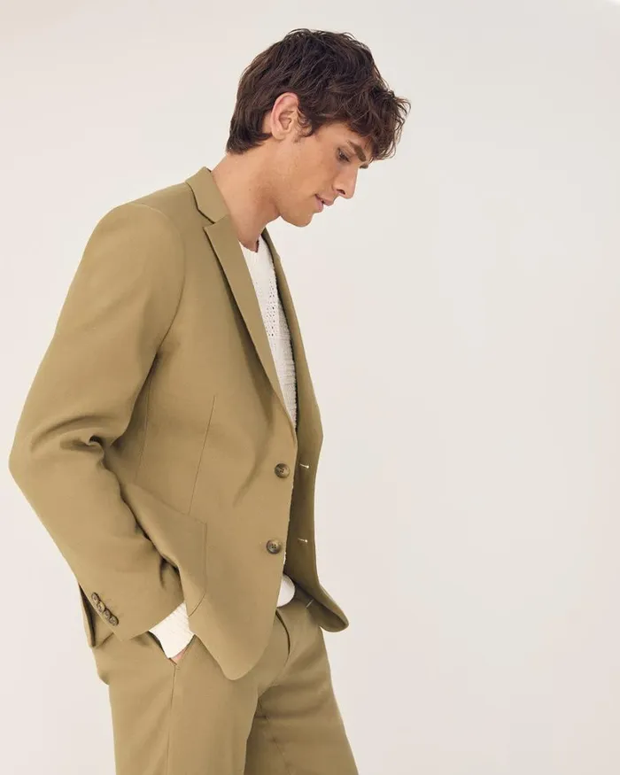 RWandCO Suits SlimFit Linen Suit Blazer Zaatar 8211 Men RWandCO Suits SlimFit Linen Suit Blazer Zaatar 8211 Men